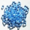 50 5x10mm Transparent Light Sapphire Drop Beads